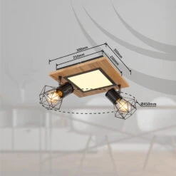 Globo Plafonnier Priska à LED, à 2 Lampes, 30x30 cm -Sélectionnez Les Magasins D'Éclairage 4015659 3