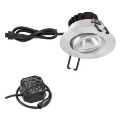 EVN PC65 Luminaire Extérieur Rond, 3000K Aluminium