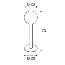 SLV Gloo Pure 70 Borne Lumineuse, Hauteur 70 cm 9 SLV Gloo Pure 70 Borne Lumineuse, Hauteur 70 cm -Sélectionnez Les Magasins D'Éclairage 5511044 3