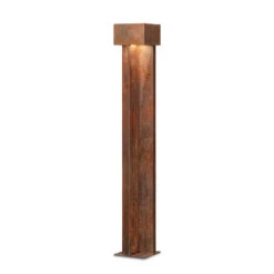 Borne Lumineuse Tall à Sceller 108/900, Corten 8W