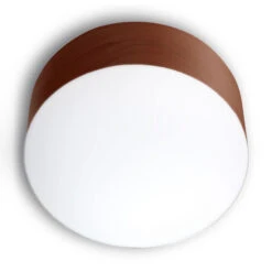 LZF Gea Plafonnier 0-10 V Dim, Ø 30 cm, Chocolat