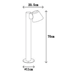 Borne Lumineuse LED Dingo GU10 Anthracite -Sélectionnez Les Magasins D'Éclairage 6055397 5