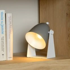 Lampe à Poser Chago En Métal, Gris 8 Lampe à Poser Chago En Métal, Gris -Sélectionnez Les Magasins D'Éclairage 6055444 1