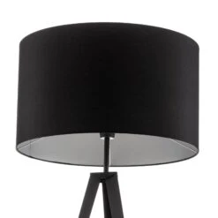 Lampadaire Tago, Trépied, Abat-jour Noir/argenté 15 Lampadaire Tago, Trépied, Abat-jour Noir/argenté -Sélectionnez Les Magasins D'Éclairage 6089325 4