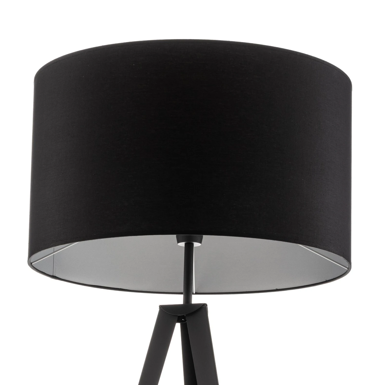 Lampadaire Tago, Trépied, Abat-jour Noir/argenté 7 Lampadaire Tago, Trépied, Abat-jour Noir/argenté – Image 5