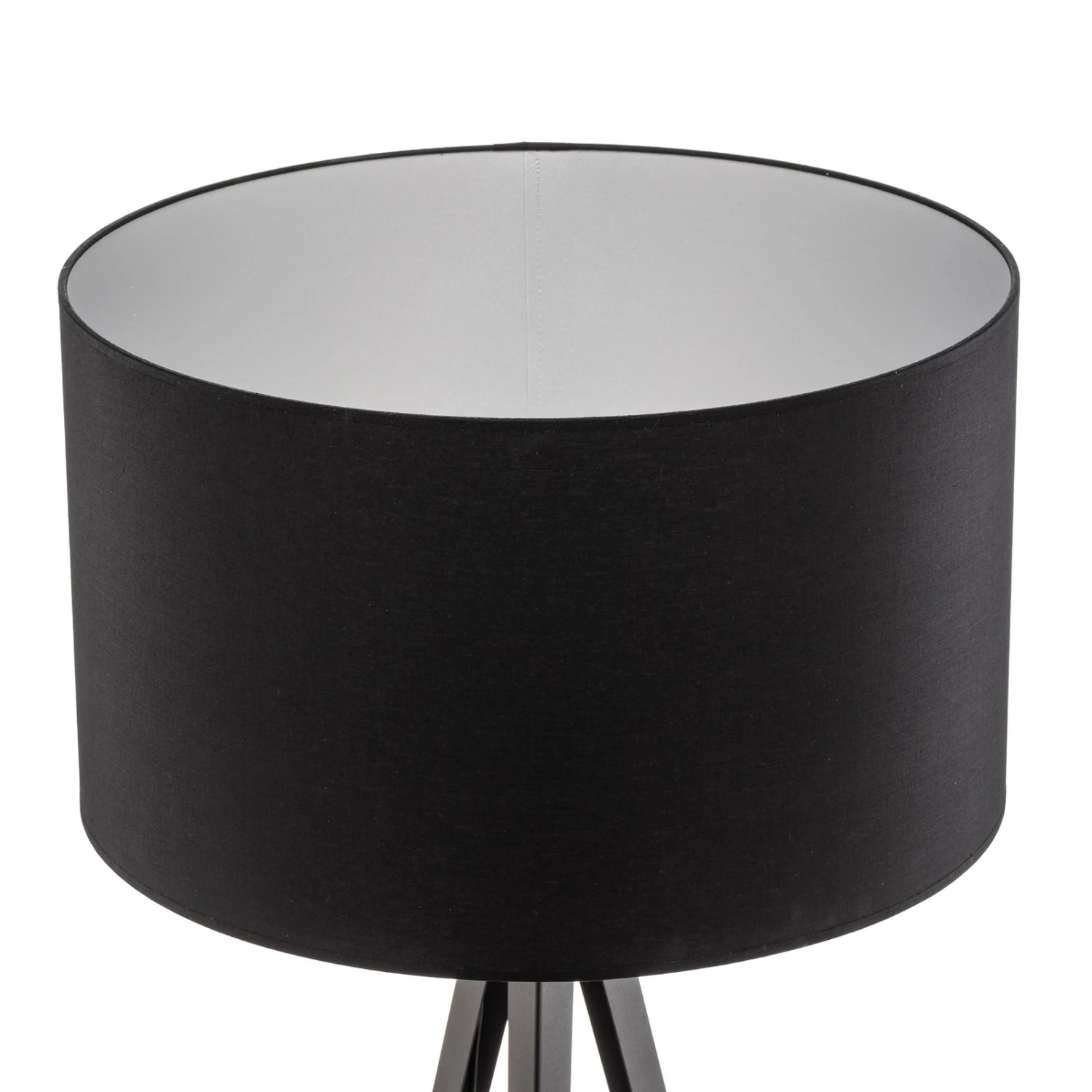 Lampadaire Tago, Trépied, Abat-jour Noir/argenté 9 Lampadaire Tago, Trépied, Abat-jour Noir/argenté – Image 7