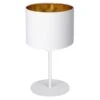 Lampe à Poser Soho, Cylindrique H34 cm Blanc/doré -Sélectionnez Les Magasins D'Éclairage 6111379