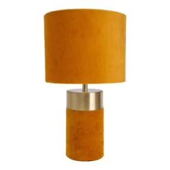Lampe à Poser 3189514, Abat-jour Tissu, Orange -Sélectionnez Les Magasins D'Éclairage 7001383 5