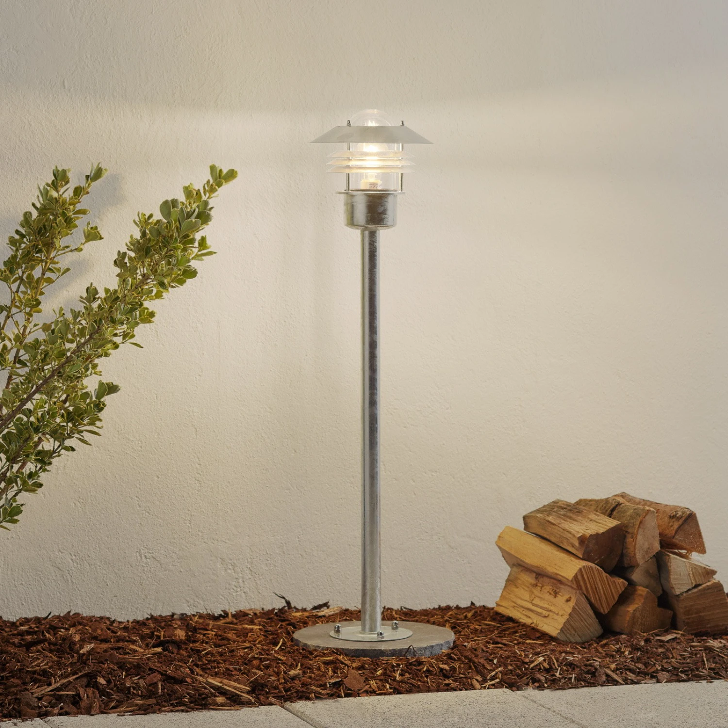 Nordlux Borne Lumineuse VEJERS Acier Galvanisé 4 Nordlux Borne Lumineuse VEJERS Acier Galvanisé – Image 2