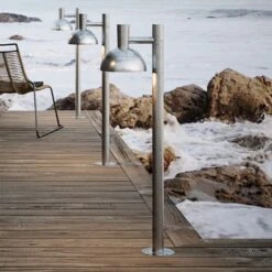 Nordlux Borne D’extérieur Arki Chromée Anti-eau De Mer