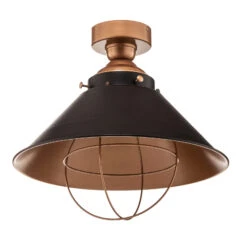 Plafonnier Garret I En Brun Foncé/cuivré -Sélectionnez Les Magasins D'Éclairage 7022342 2