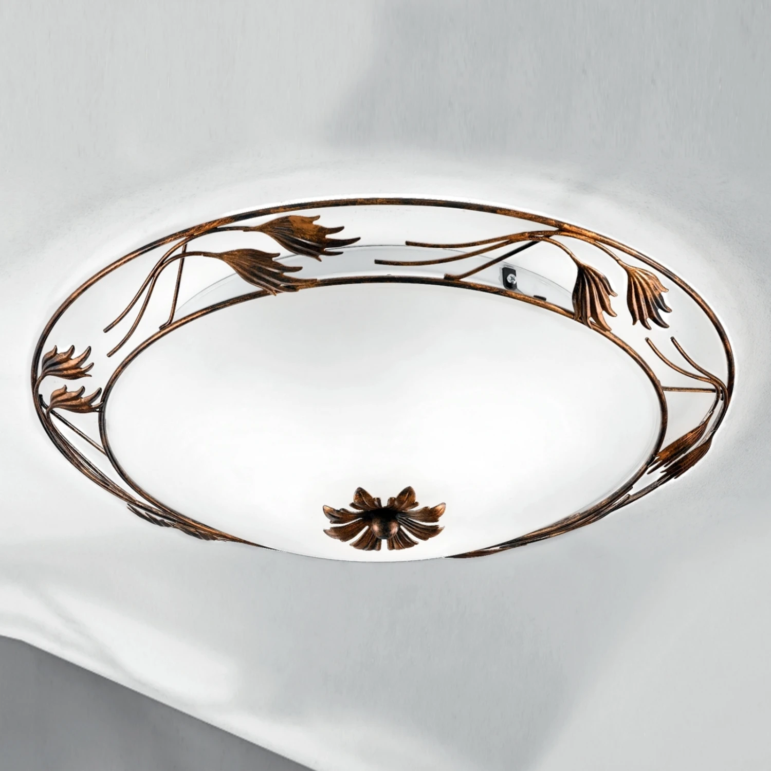 Plafonnier Fleur, Doré Ancien, Ø 50 cm 3 Plafonnier Fleur, Doré Ancien, Ø 50 cm