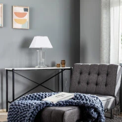 Lampe à Poser Veronique, Pied Large, Blanc/chromé -Sélectionnez Les Magasins D'Éclairage 7255602 2