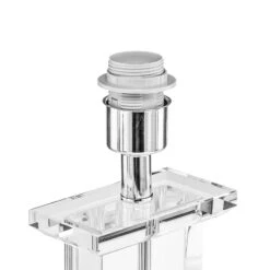 Lampe à Poser Veronique, Pied Large, Blanc/chromé -Sélectionnez Les Magasins D'Éclairage 7255602 7