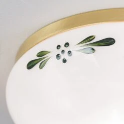 Plafonnier Rustique Laiton Vert Opale Ø 21 Cm 16 Plafonnier Rustique Laiton Vert Opale Ø 21 Cm -Sélectionnez Les Magasins D'Éclairage 7255692 5