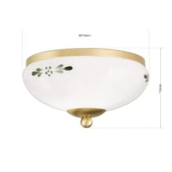 Plafonnier Rustique Laiton Vert Opale Ø 21 Cm 18 Plafonnier Rustique Laiton Vert Opale Ø 21 Cm -Sélectionnez Les Magasins D'Éclairage 7255692 7