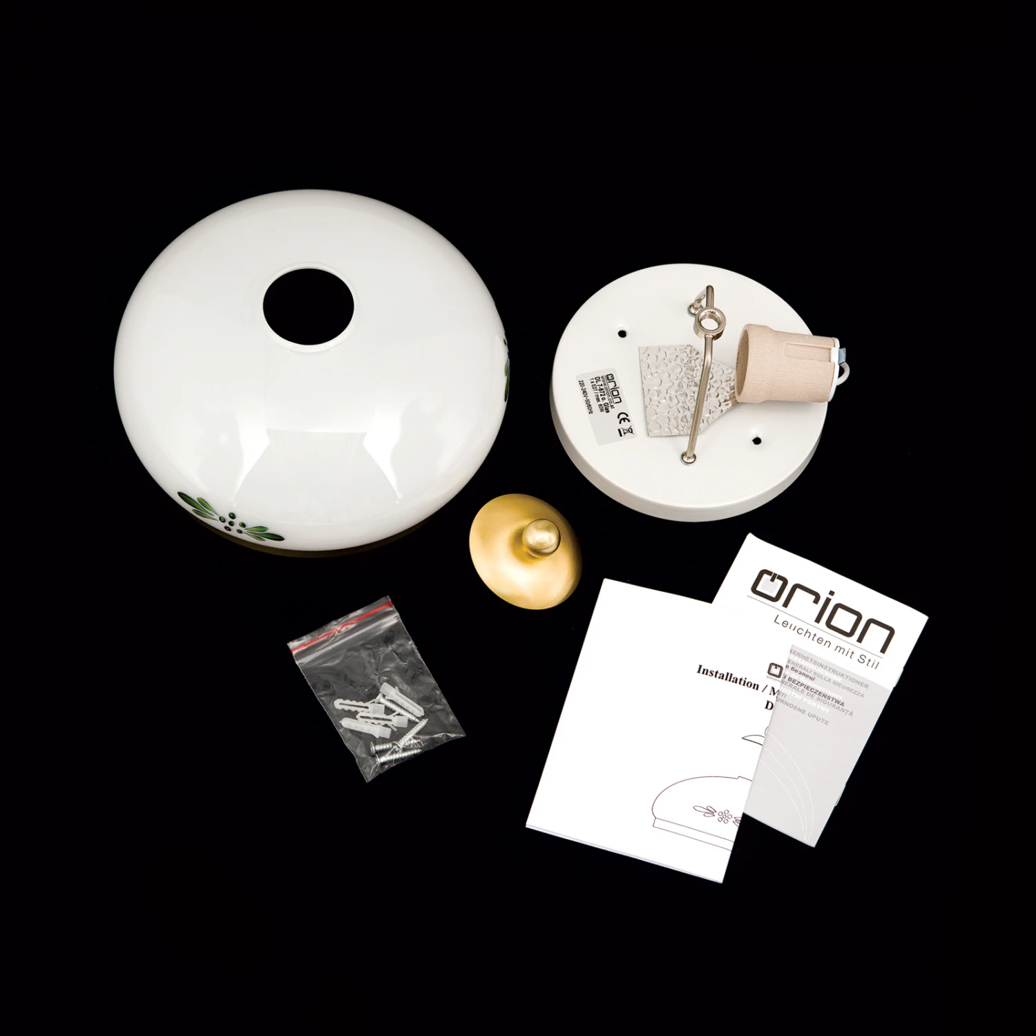 Plafonnier Rustique Laiton Vert Opale Ø 21 Cm 11 Plafonnier Rustique Laiton Vert Opale Ø 21 Cm – Image 9