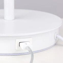 Lampe à Poser Ludwig Avec Port USB, Blanche -Sélectionnez Les Magasins D'Éclairage 7255708 5