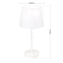 Lampe à Poser Ludwig Avec Port USB, Blanche -Sélectionnez Les Magasins D'Éclairage 7255708 6