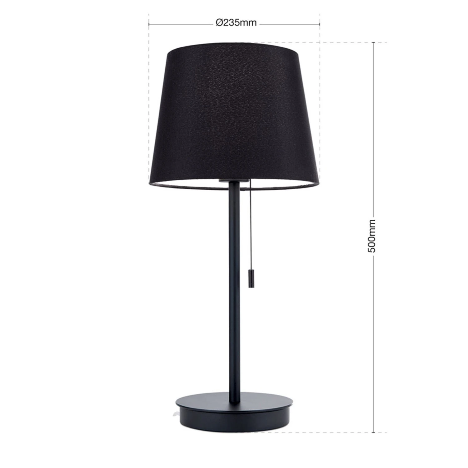 Lampe à Poser Ludwig Avec Port USB, Noire 9 Lampe à Poser Ludwig Avec Port USB, Noire – Image 7