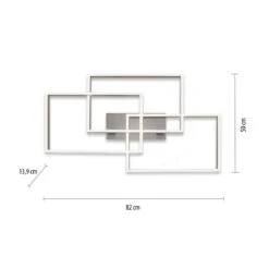 Plafonnier LED Paan, Dimmable, CCT, Rectangulaire 15 Plafonnier LED Paan, Dimmable, CCT, Rectangulaire -Sélectionnez Les Magasins D'Éclairage 7501891 4