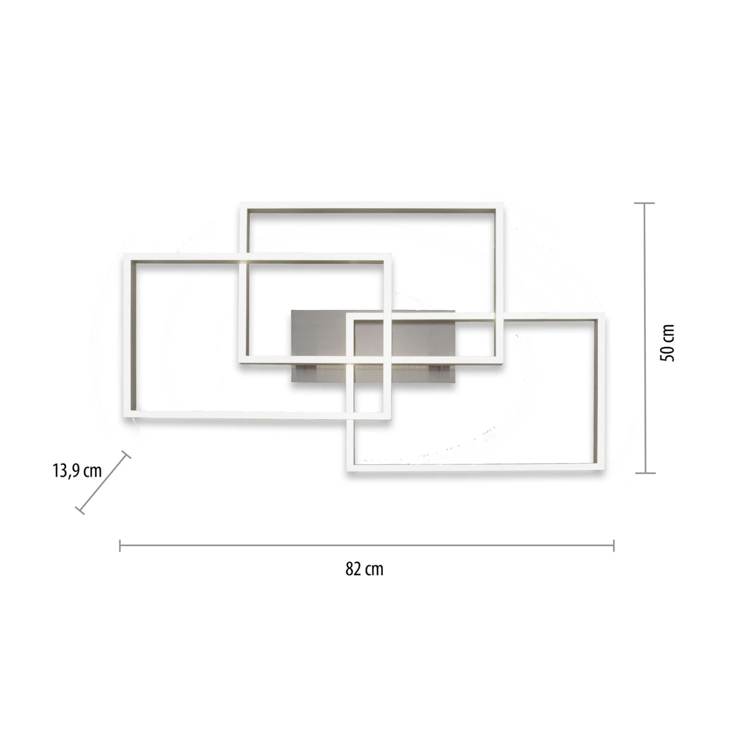 Plafonnier LED Paan, Dimmable, CCT, Rectangulaire 7 Plafonnier LED Paan, Dimmable, CCT, Rectangulaire – Image 5