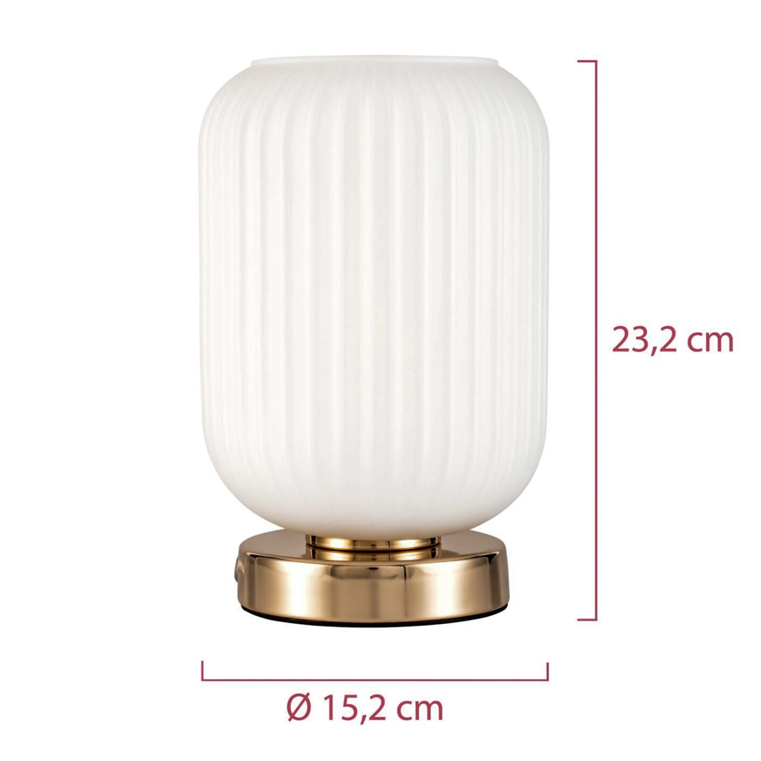 Pauleen Noble Purity Lampe à Poser, Verre Blanc 8 Pauleen Noble Purity Lampe à Poser, Verre Blanc – Image 6