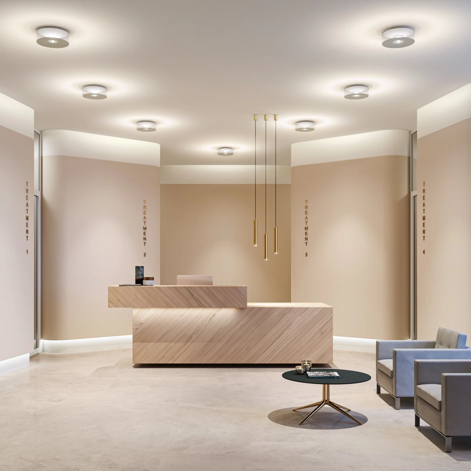 Ribag Vior Bold Plafonnier 40 W 45° 3 000 K Blanc 4 Ribag Vior Bold Plafonnier 40 W 45° 3 000 K Blanc – Image 2