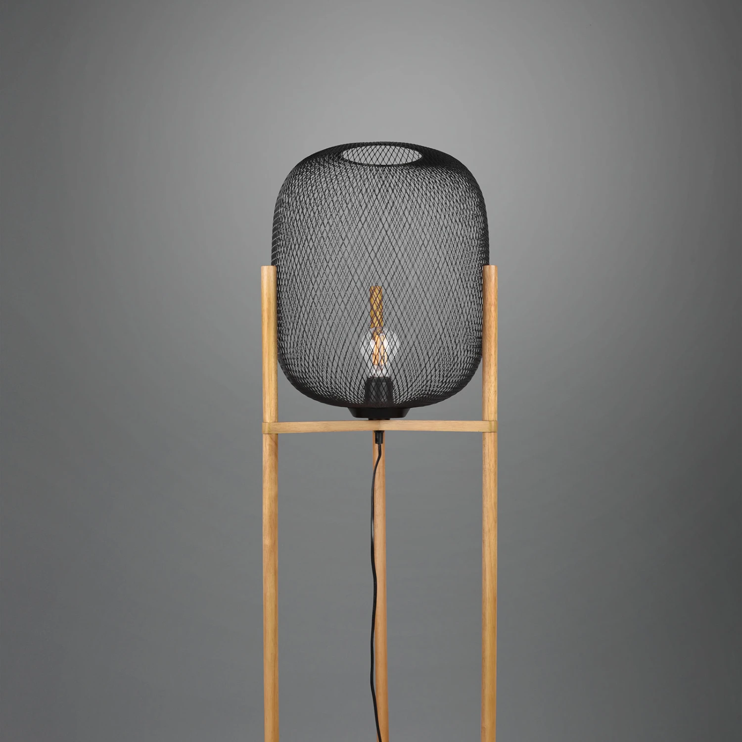 Lampadaire Calimero Avec Support Trépied En Bois 5 Lampadaire Calimero Avec Support Trépied En Bois – Image 3