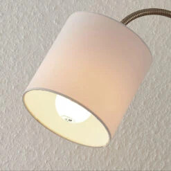 Lindby Manu Lampadaire, Tissu, 1 Lampe, Blanc -Sélectionnez Les Magasins D'Éclairage 8032287 4