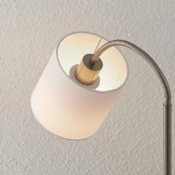 Lindby Manu Lampadaire, Tissu, 1 Lampe, Blanc -Sélectionnez Les Magasins D'Éclairage 8032287 6