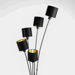 Lindby Kyden Lampadaire, à Cinq Lampes, Noir 12 Lindby Kyden Lampadaire, à Cinq Lampes, Noir -Sélectionnez Les Magasins D'Éclairage 8032559 3