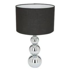 Smartwares Lampe à Poser Mandy, Fonction Tactile, Noire