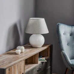 Lampe à Poser Sfera, Hauteur 53 cm, Blanche/grise -Sélectionnez Les Magasins D'Éclairage 8603001 2