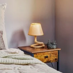 Lampe à Poser Mauli En Corde Et Tissu 12 Lampe à Poser Mauli En Corde Et Tissu -Sélectionnez Les Magasins D'Éclairage 8603239 1