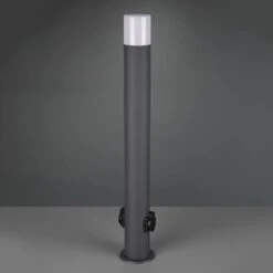 Borne Lumineuse Hoosic Avec Prises, Anthracite -Sélectionnez Les Magasins D'Éclairage 9005912 1