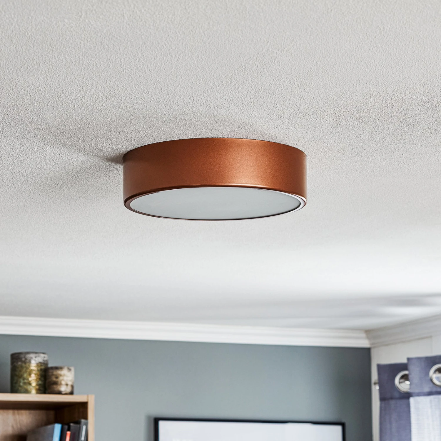 Plafonnier Cleo 300, IP54, Ø 30 cm Cuivre 5 Plafonnier Cleo 300, IP54, Ø 30 cm Cuivre – Image 3