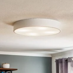 Plafonnier Cleo 500, Capteur, Ø 50cm Blanc