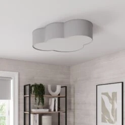 Plafonnier Cloud En Tissu, Longueur 62 cm, Gris -Sélectionnez Les Magasins D'Éclairage 9050005 2