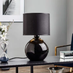 Lampe à Poser Palla, Ø 20 cm, Noire/dorée -Sélectionnez Les Magasins D'Éclairage 9050347 2