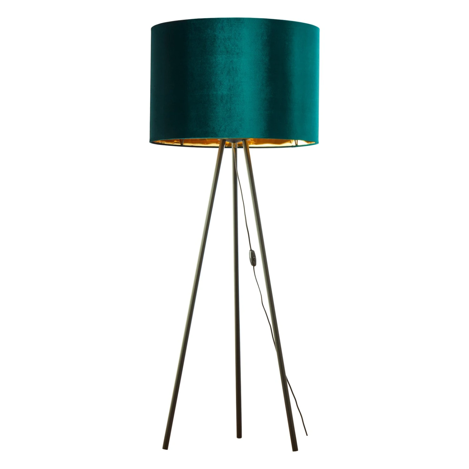 Lampadaire Tercino, Trépied, Abat-jour Vert 6 Lampadaire Tercino, Trépied, Abat-jour Vert – Image 4