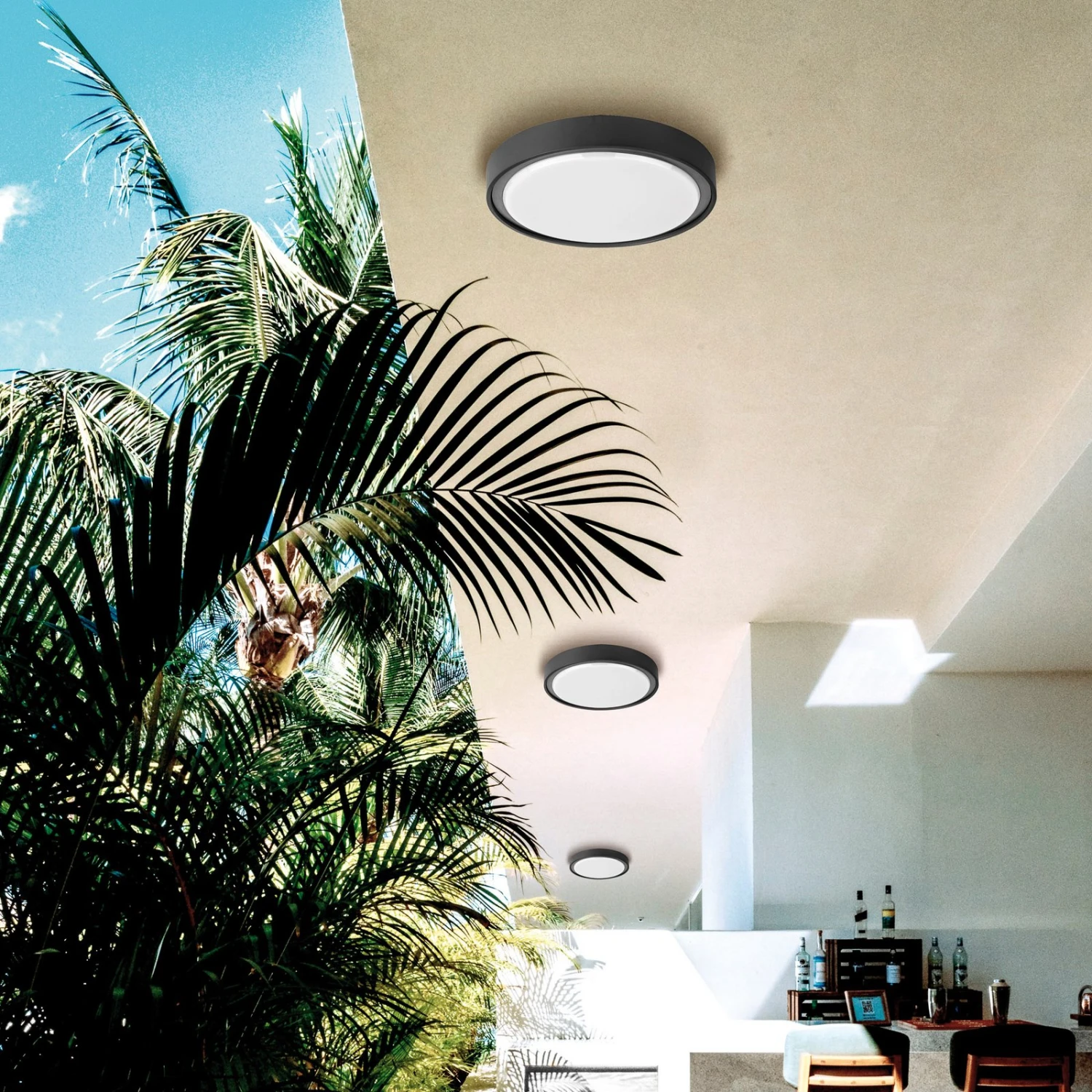 Plafonnier D'extérieur LED Anabella, Gris Foncé 5 Plafonnier D'extérieur LED Anabella, Gris Foncé – Image 3