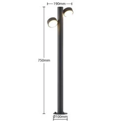 Lucande Kynlee Borne LED, 2 Lampes, 75 cm -Sélectionnez Les Magasins D'Éclairage 9616238 4