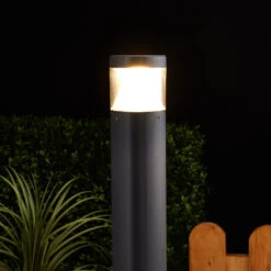 Lucande Borne Lumineuse LED Milou En Aluminium 15 Lucande Borne Lumineuse LED Milou En Aluminium -Sélectionnez Les Magasins D'Éclairage 9617018 4