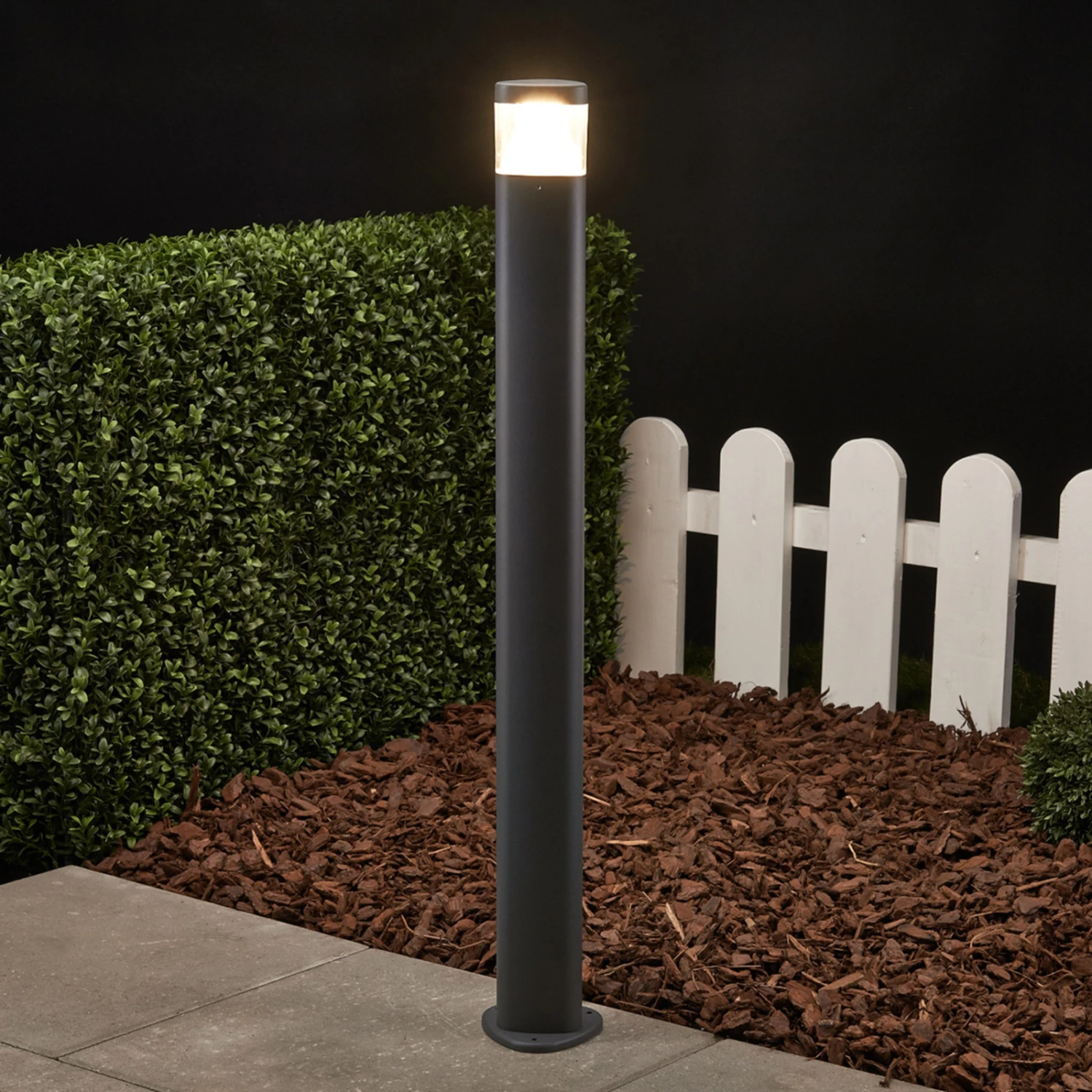 Lucande Borne Lumineuse LED Milou En Aluminium 3 Lucande Borne Lumineuse LED Milou En Aluminium