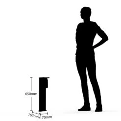 Lucande Semka Borne Lumineuse, 65 cm, Gris Foncé -Sélectionnez Les Magasins D'Éclairage 9618155 5