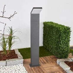 Borne Lumineuse LED Yolena Gris Foncé, 100 Cm -Sélectionnez Les Magasins D'Éclairage 9619120 1