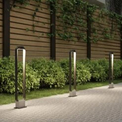 Lucande Belna Borne Lumineuse LED, 100 cm 12 Lucande Belna Borne Lumineuse LED, 100 cm -Sélectionnez Les Magasins D'Éclairage 9619257 1