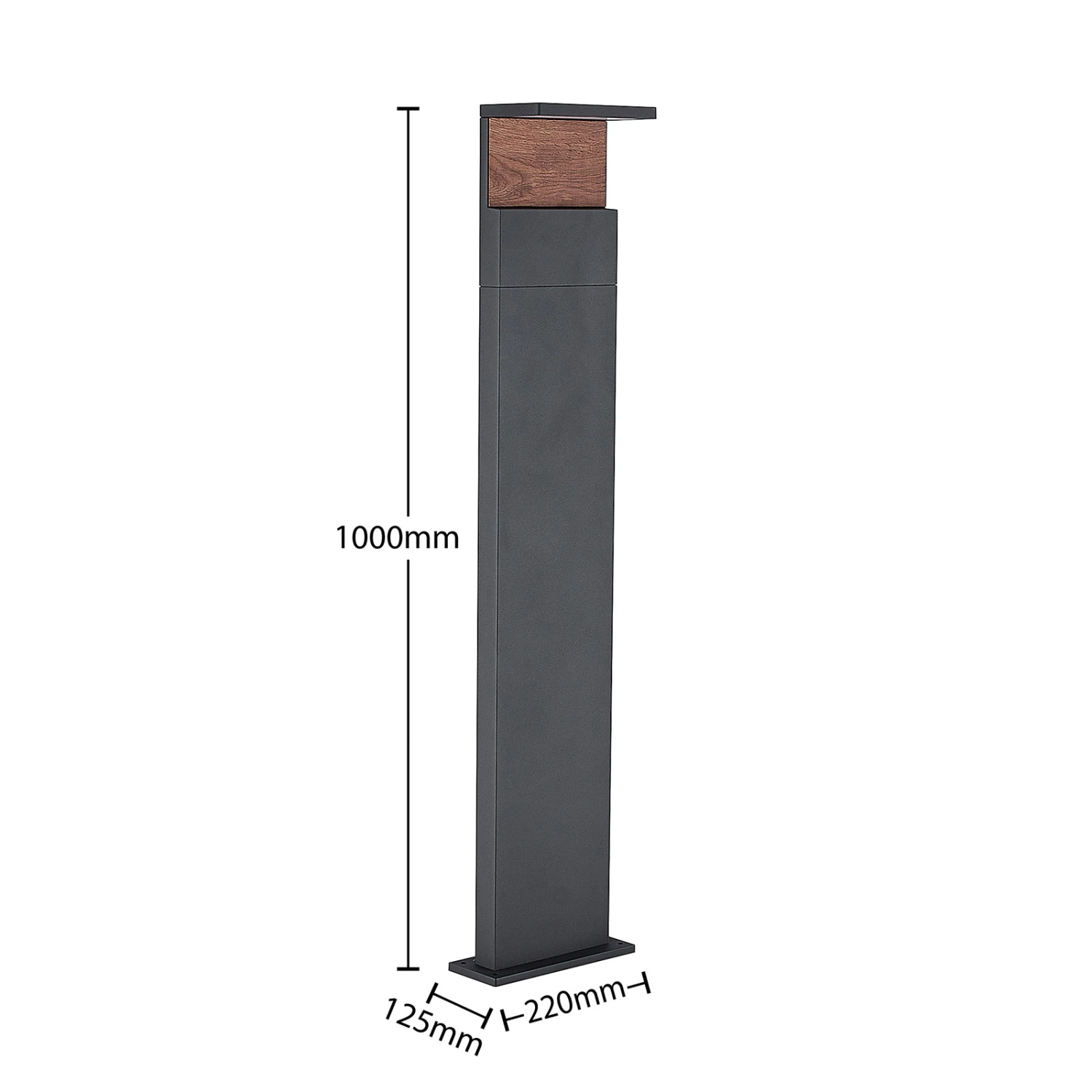 Lucande Lignus Borne Lumineuse LED 6 Lucande Lignus Borne Lumineuse LED – Image 4