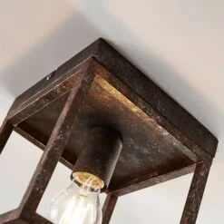 Plafonnier Rustique Emin à Cadre Métallique -Sélectionnez Les Magasins D'Éclairage 9621503 6